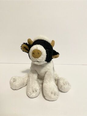 Russ Luv Pets Cow Cranbury Mini Plush Stuffed Animal Beanie Farm 5”